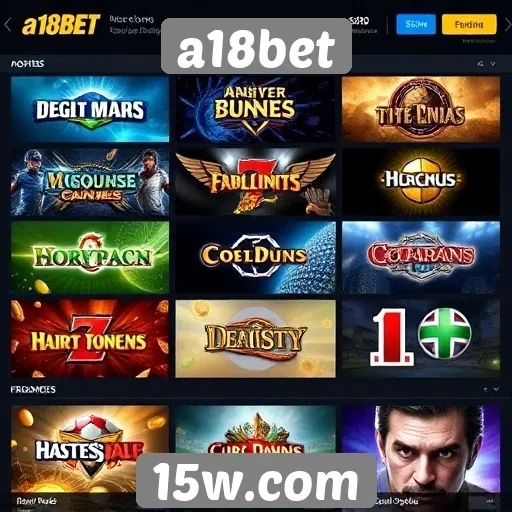 Análise das opções de jogos disponíveis no a18bet